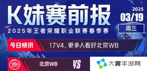 今日份赛前报：更多人看好上海RNG.M以及北京WB